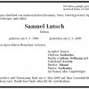 Lutsch Samuel 1948-2009Todesanzeige